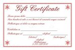 Gift Certificate Template with Sample Text
